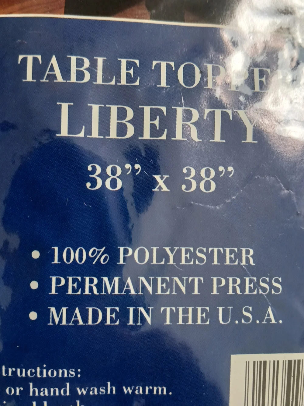 Liberty White Lace Tablecloth Topper